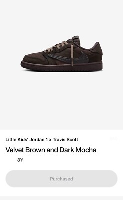 シューズ Travis Scott Velvet Brown and Dark Mocha Air Jordan 1 Retro Low X Travis Scott Velvet Brown Dark