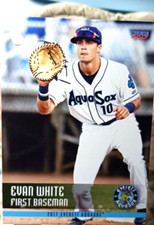 2017 Choice Everett AquaSox Baseball Card of Evan White #29 (NM) Free Rtns
