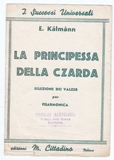 Spartito Kalmann LA PRINCIPESSA DELLA CZARDA Operetta -  Valzer Fisarmonica