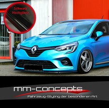 CUP Spoilerlippe SCHWARZ für Renault Clio 5 Frontspoiler Spoilerschwert ABS INGE