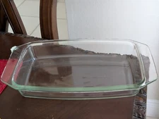 VINTAGE Pyrex ENGLAND Casserole Loaf Clear Glass Dish - 13.5" Length