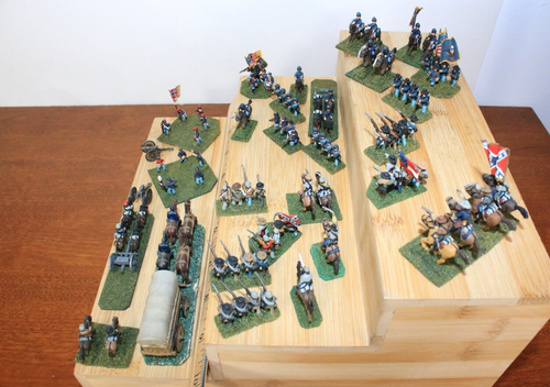 Vintage Hand Painted Miniature game Civil War Soldiers Cavalry Artillery Army - Picture 11 of 19