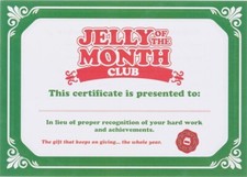 National Lampoon's Christmas Vacation Jelly Of The Month Club Certificate x3