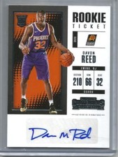 Davon Reed 17/18 Panini Contenders Autograph Rookie