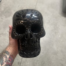 Halloween Modern Resin Skull Statue Lighted Led Skull Home D cor