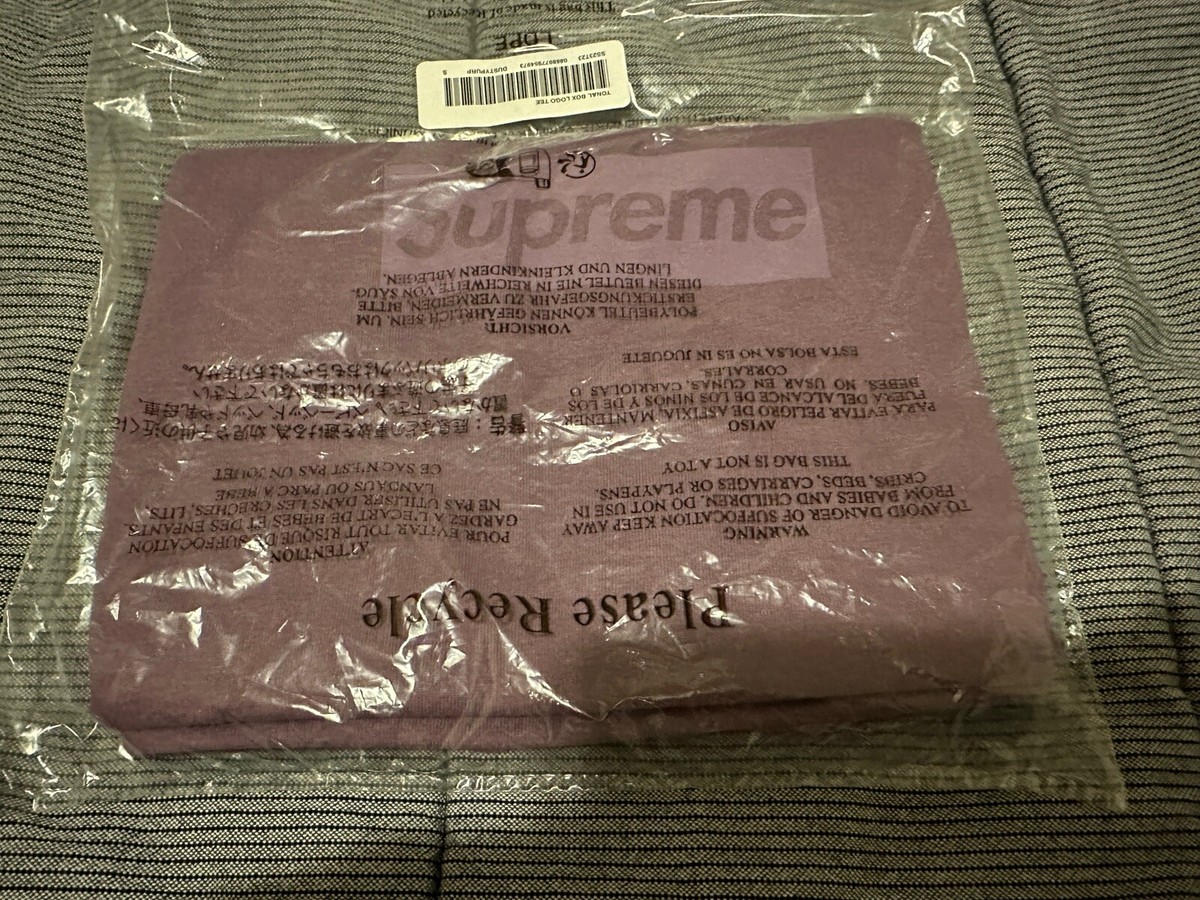 SUPREME TONAL BOX LOGO TEE DUSTY PURPLE SIZE SMALL SS23 WEEK 1) | eBay