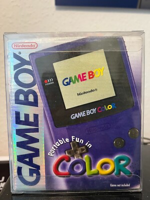 Nintendo Game Boy Color GRAPE 1st. Print Holostrip US-Version