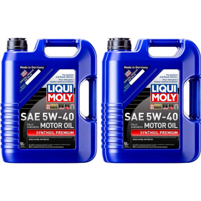 Liqui Moly Synthoil SAE 5W-40 Premium Fully Synthetic Engine Oil - 10 Liters
