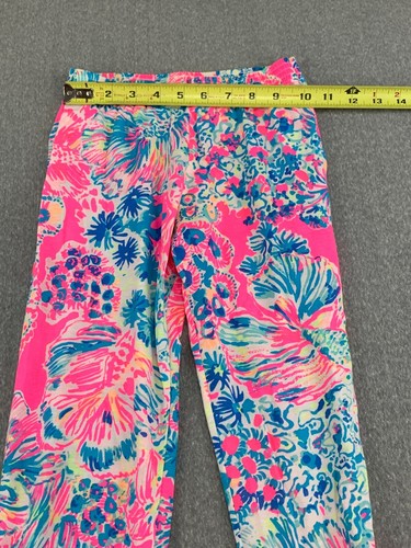 Lilly Pulitzer Jogger Pants Girls Size Medium (6-7) Pink Fun Pattern Lightweight - Picture 10 of 15