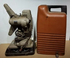 Revere Model 48 - 16mm Film Projector w/Case Good Bulb - Working - Broken Foot