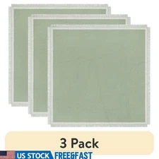 Cotton Woven Table Throw Machine Washable Elegant Dining Room Accent 50x50 Inch