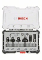Bosch 6-Teiliges Rand- Und KantenfräSer-Set, 8-Mm-Schaft. FüR HandfräSen