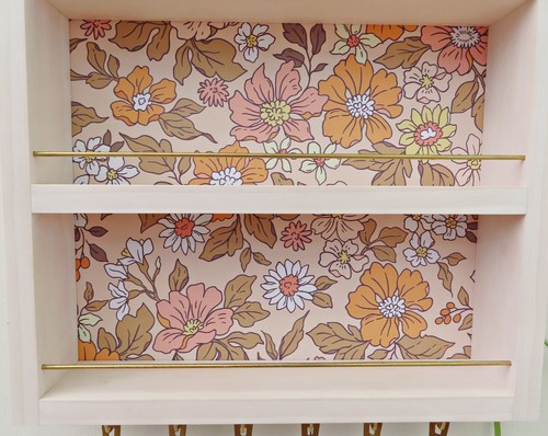 Spice Rack with floral background handmade to order: Fits Lenox spice village - Picture 3 of 6
