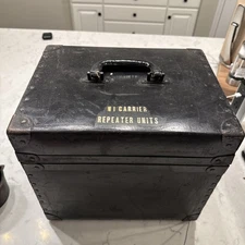 Vintage 30s/40s AT & T,Bell System Pioneers Carrying Case,Carrier,Repeater Units