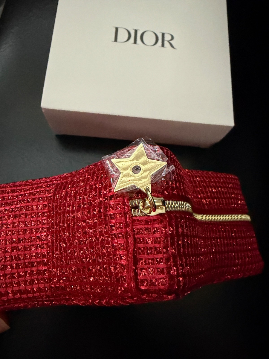 DIOR Limited Edition 2026 Lunar New Year Red Star Cosmetic Pouch