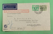 DR WHO 1941 NETHERLANDS OVPT AIRMAIL WWII CENSORED TO USA R22587