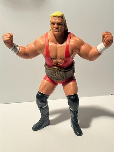 WCW Galoob UK Sid Vicious (Salmon Trunks) With Bel...