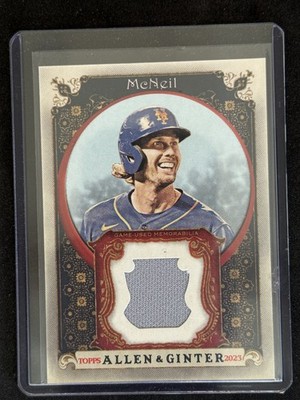 2023 Topps Allen & Ginter #AGRB-JM Jeff McNeil Full-Size Relics