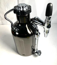GrowlerWerks uKeg Nitro Cold Brew black chrome 1.9 Liter Coffee Maker