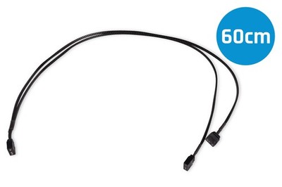 (11,50 EUR/m) Alphacool aRGB Y-Splitter 3Pin auf 2x 3Pin | schwarz 60cm