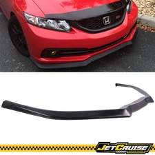 Fits 13-15 Honda Civic Sedan USDM Model CS Style Front Bumper Lip Splitter PU