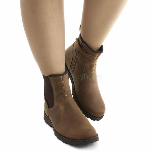 Women Timberland Boots Brown Leather 37 #NY41