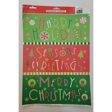 2010 Christmas Holiday Window Clings Christmas Greetings Static Decals