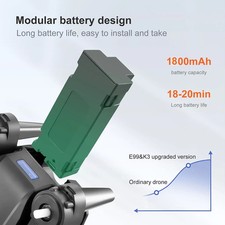 4K HD Camera Drone WiFi FPV RC Foldable Dual Camera with 4 Batteries 9