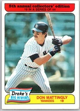 1985 Topps Drake's Big Hitters #19 Don Mattingly