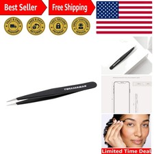 Stainless Steel Point Tweezers - Precision Hair Removal in Midnight Sky