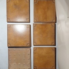 vintage New Old stock 14 Italian brown floor ...