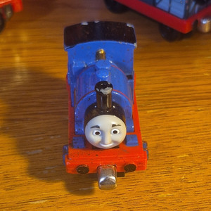 Gullane Thomas & Friends Sir Handel Diecast N Scale Push Along Blue 2003 308