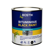 Bostik Bituminous Black Paint – Waterproof Roof & Metal Protective Coating Paint
