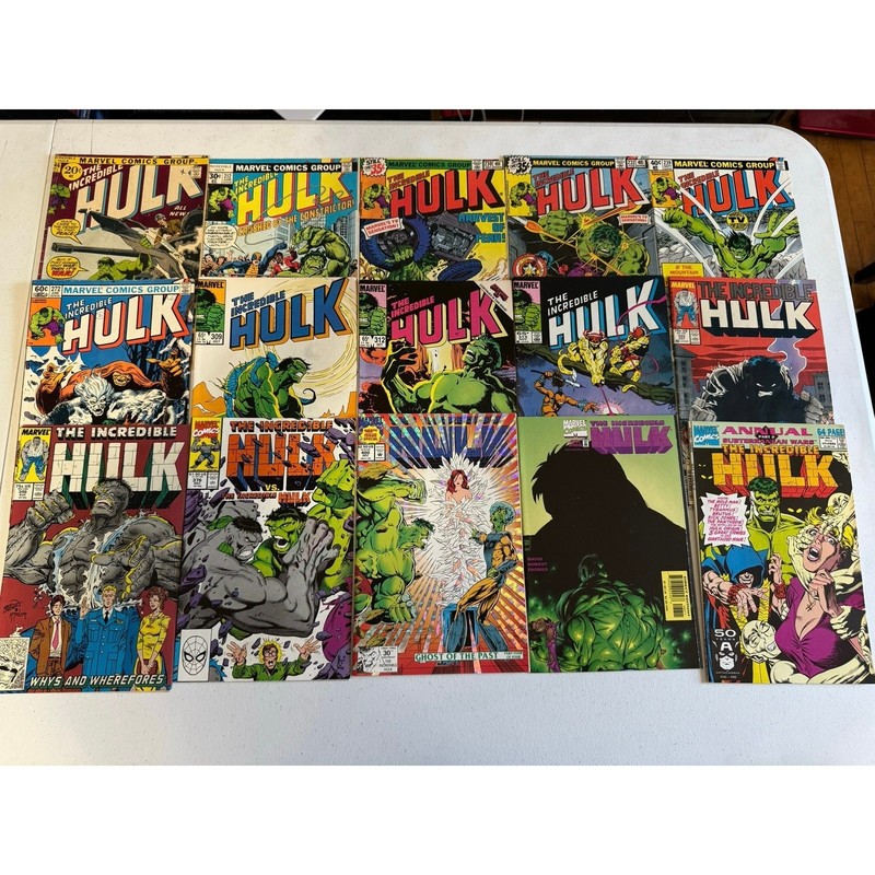 Marvel Comics Hulk Comic Lot of 15 LIST IN DESCRIPTION Hulk Comics