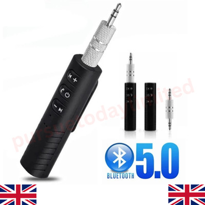 2-in-1 Wireless Bluetooth 5.0 Transmitter Empfänger Adapter Audio 3,5mm Klinke Aux