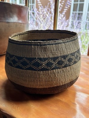 Old Northern California Native Basket Hupa  Wiyot 