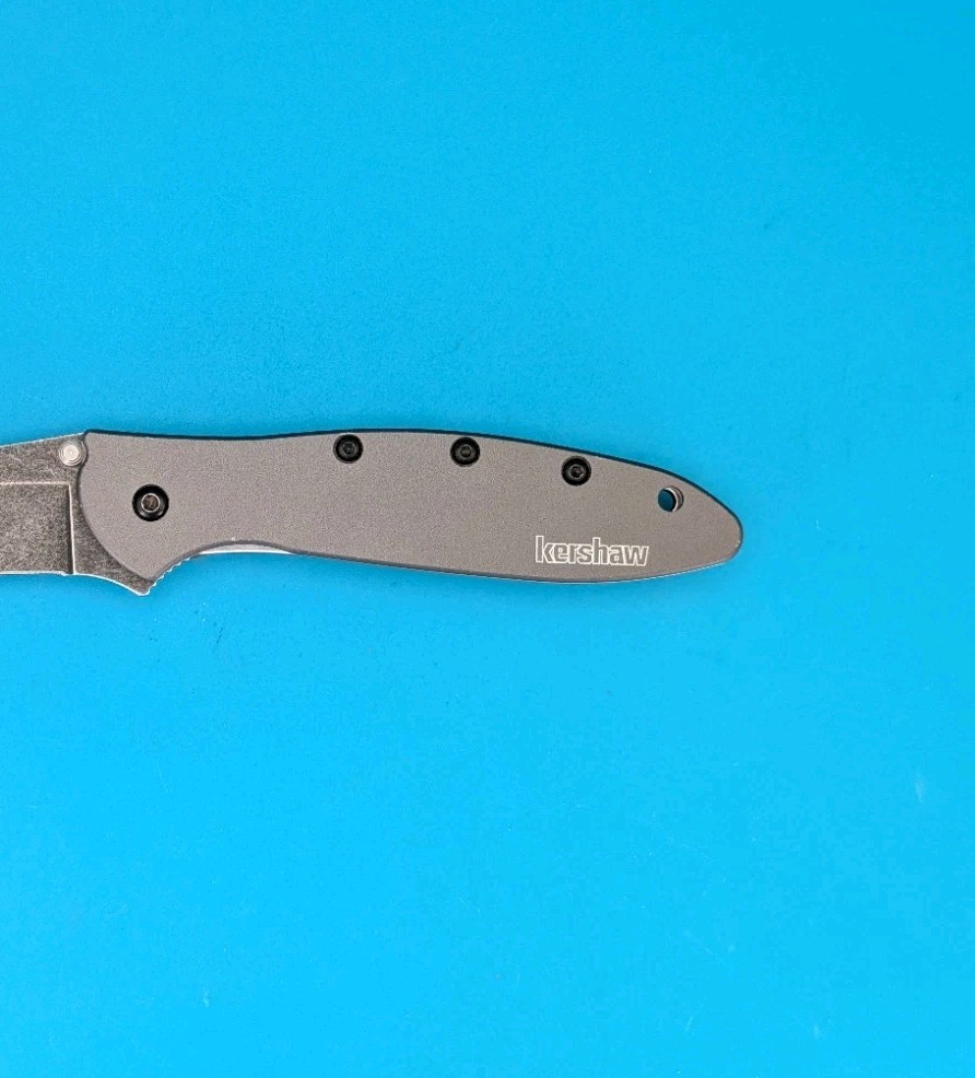 Kershaw Leek 1660GRYBW Gray Blackwash assisted Open Pocket Knife