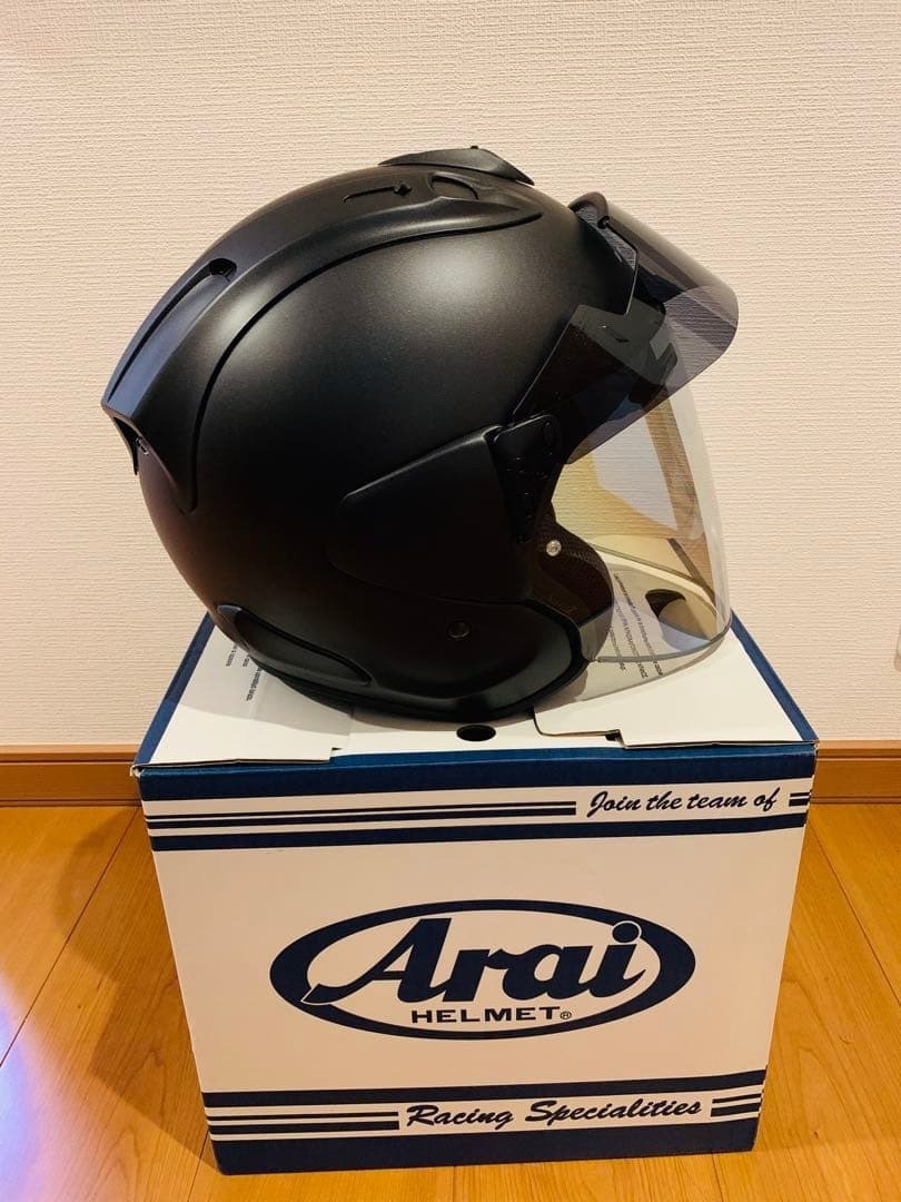 Arai VZ-Ram PLUS Matt Black 55-56cm S Size Open Face Helmet Pro