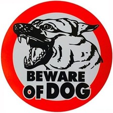 Beware of Dog German Shepherd Sign Symbol Picture Warning Alert Security Safe