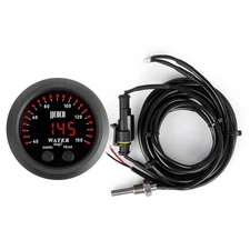 0°C-150°C Water Coolant Temperature Gauge with 1/8NPT Sensor 12V/24V DC