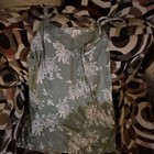Joyspun Women's Green Floral Lace Trim Camisole Tank Top XL Adjustable Strap — photo 5