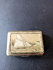 Ancien tampon encre monogramme C-C pour linge broderie mercerie début XXème