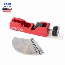 Red Spark Plug Gap Tool+32 Blades Metric Feeler Gauge Gap Filler Measuring Tools