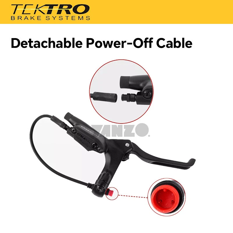 Tektro HD-E350 E-bike Power Control Hydraulic Brake Front/Rear/Set Electric 2pin - Image 2 of 4