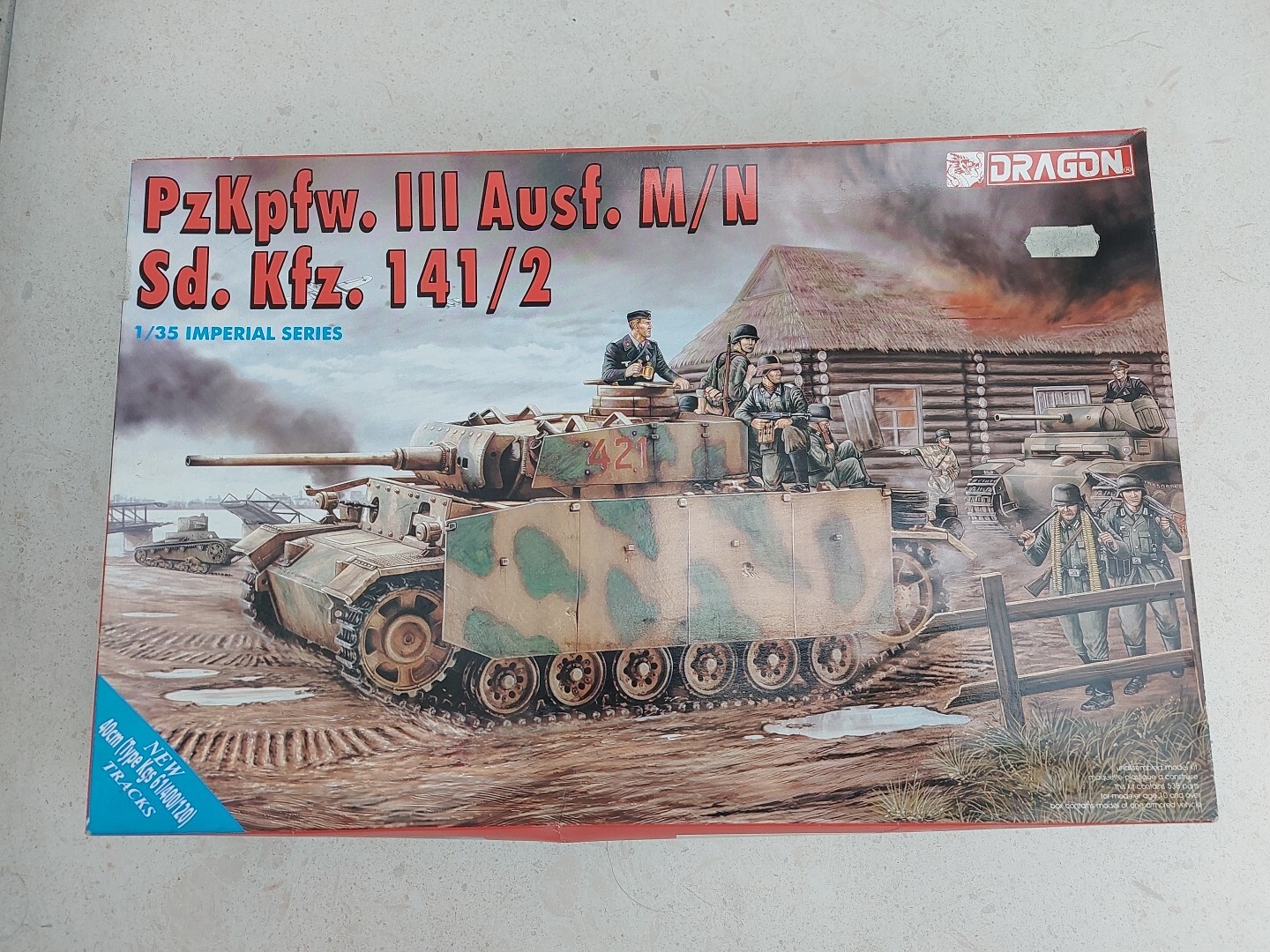DRAGON 9014  GERMAN PZKPFW. III AUSF. M/N SD.KFZ. 141/2 - 1/35  MODEL TANK KIT