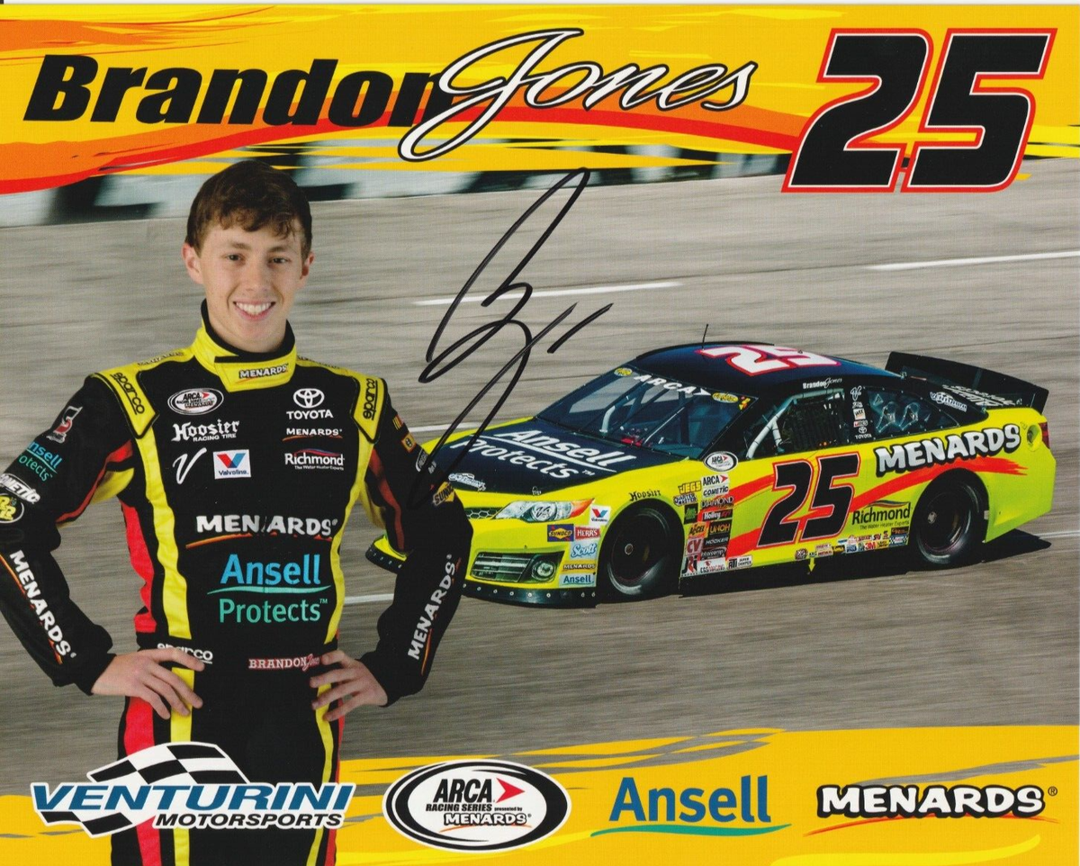2015 BRANDON JONES signed ARCA HERO PHOTO CARD POSTCARD RACING