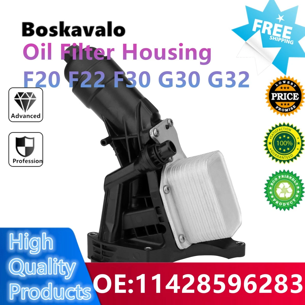NEW 11428596283 for BMW Oil Filter Housing F20 F22 F30 G30 G32 | eBay