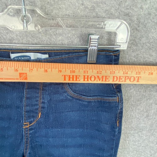 Old Navy Jeans Girls Youth XL (14) Blue Pull On Skinny Stretch Med Wash Denim - Picture 4 of 16
