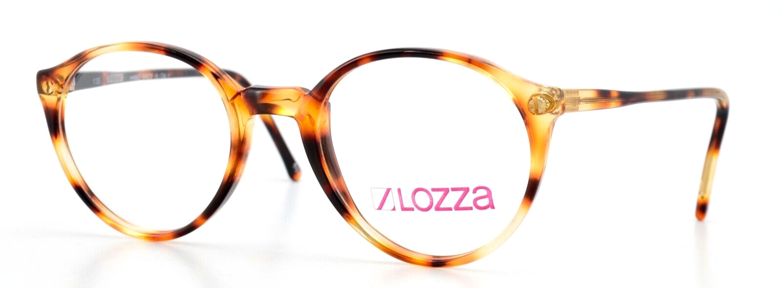 LOZZA Vintage JUNIOR1 Brille 90-х годов Дизайн пантомимы Schildpatt Rund для детей и подростков XS Италия