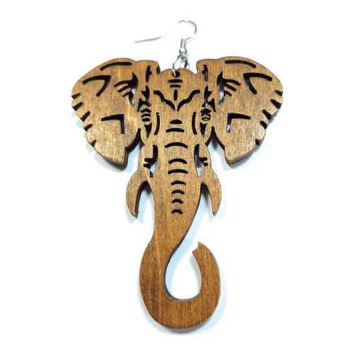 TB große Elefanten afrikanische Tiere Laser geschnitten Holz Modeschmuck Ohrhänger - Bild 31 von 33